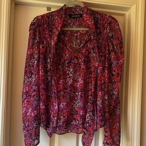 Sugarlips Floral Blouse - Red and Pink